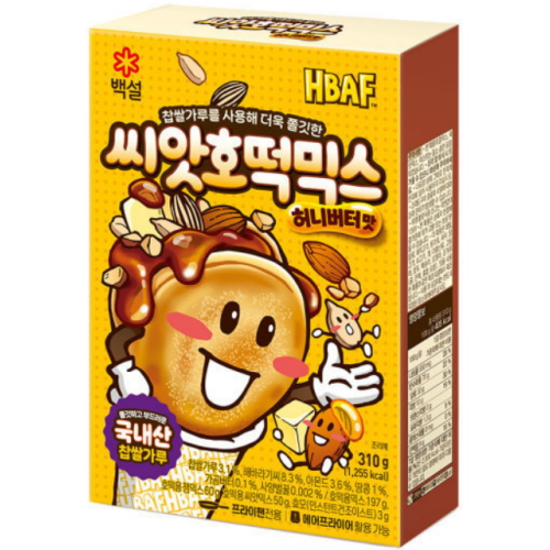 백설 HBAF 씨앗호떡믹스 허니버터맛 310g (1개)_이미지