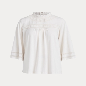  폴로랄프로렌 Lace Trim Cotton Blend Top 상품이미지