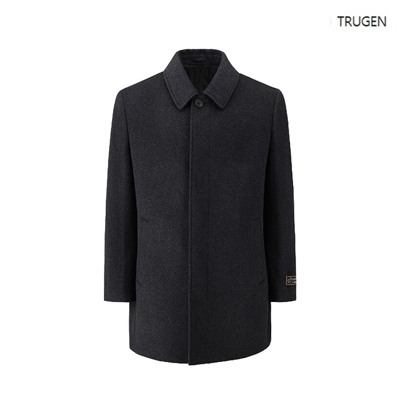 트루젠 F/W 차콜 캐시미어 혼방 솔리드 셋인 코트J-TGW0-CL140-460