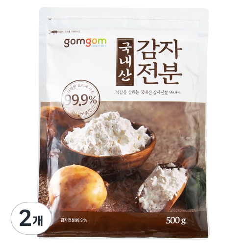 곰곰 국내산 감자 전분 500g (2개)_이미지