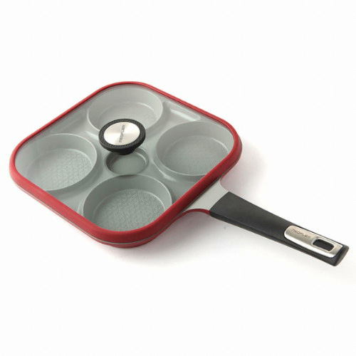 네오플램 스팀플러스 사각 4구 양수 (27cm+유리뚜껑)_이미지