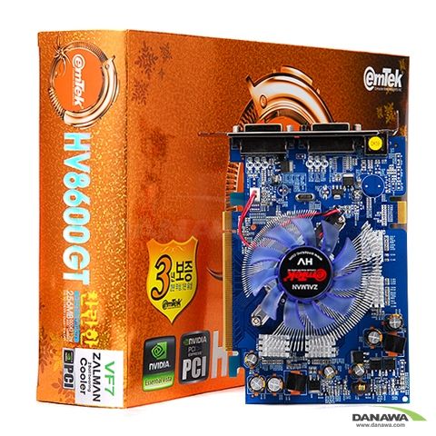 이엠텍 HV 지포스 8600GT 찬란한 오버에디션 256MB 잘만 AVA_이미지