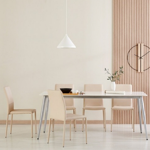 메종플렌느 벨라노 포세린 세라믹 식탁 1800 (의자6개)