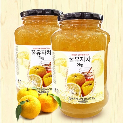 자담식품  꿀유자차 2kgx 병