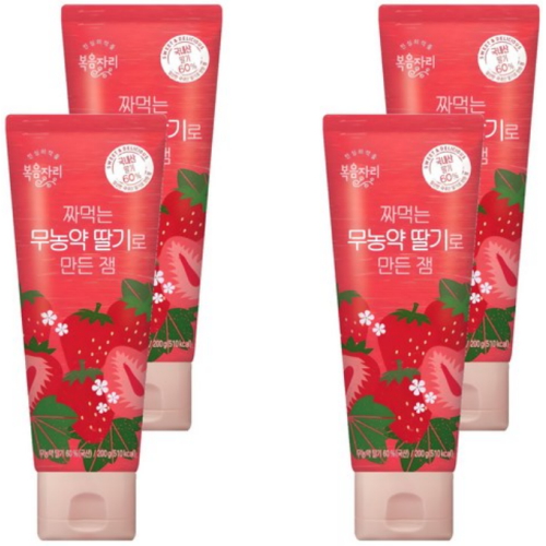 복음자리 짜먹는 무농약 딸기로 만든 잼 200g