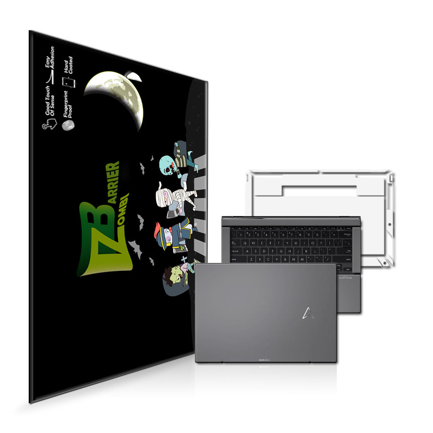 좀비베리어 ASUS 젠북 14 UM3402Y 외부 보호필름 세트_이미지