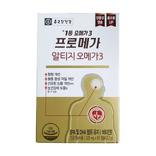 종근당건강 프로메가 알티지 오메가3 520mg 60캡슐