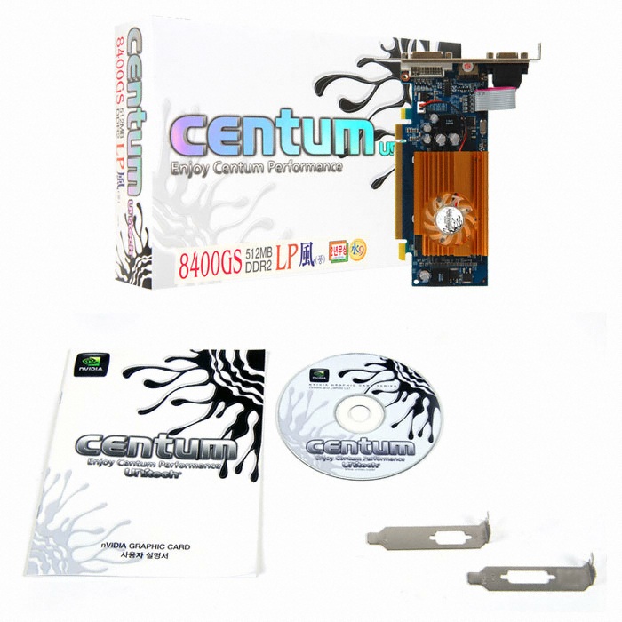 유니텍전자 지포스 8400GS CENTUM 풍 DDR2 512MB LP_이미지