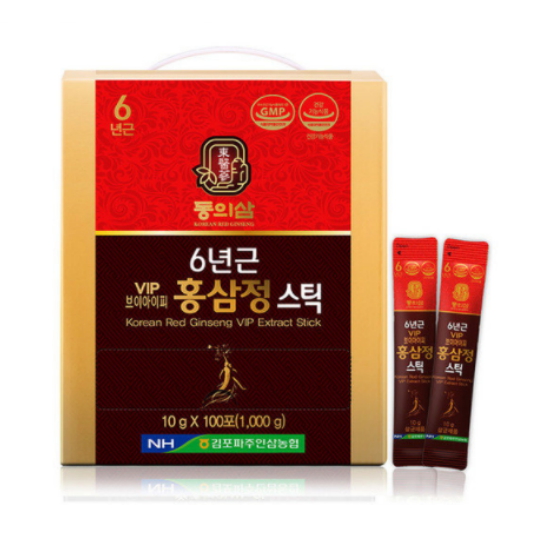 동의삼  6년근 VIP 홍삼정 스틱 10g 100포 (1개)