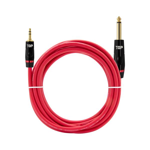 탑라인에이치디 HDTOP 3.5 스테레오 to 5.5 모노 레드 케이블 (15m, HT-TP1725)_이미지