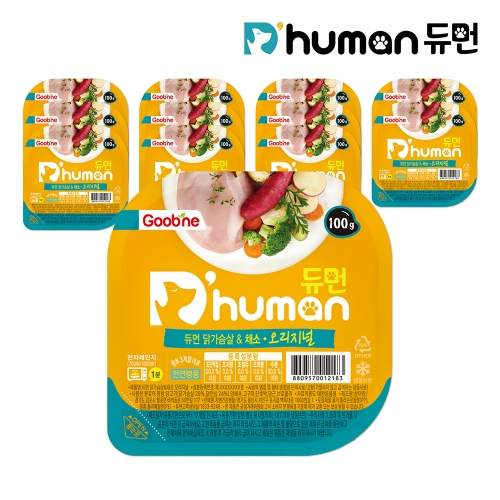 듀먼 닭가슴살&채소 오리지널 100g (12개)_이미지