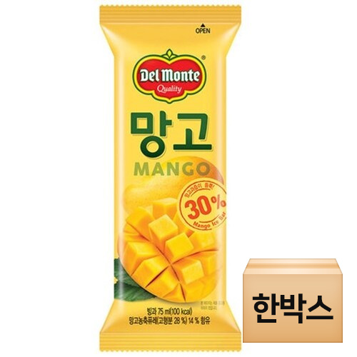 롯데푸드 델몬트 망고 바 75ml (40개)