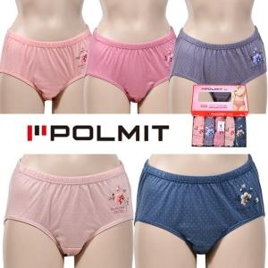 폴밋 편안하고 부드러운 순면 플라워 포인트 맥시 여성 삼각팬티 5매입 0124ug