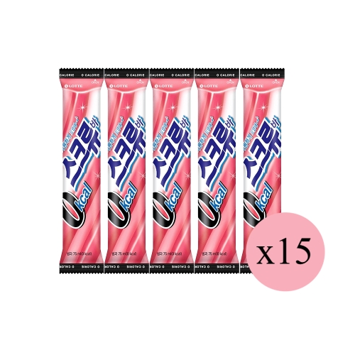 롯데제과 스크류바 0칼로리 75ml (15개)_이미지