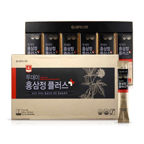 서울약사신협 6년근 투데이 홍삼정 플러스 스틱 10g 60포 (5개)