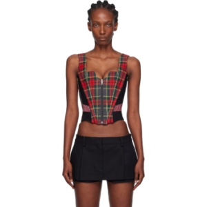 비비안웨스트우드 레드 그린 줄리엣 코르셋 탑 1503004D W0176 TP8621656