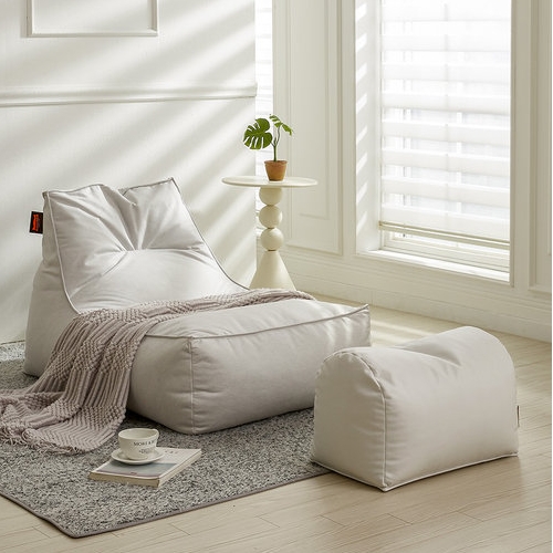 보니타 BS808 초대형 세인트 비건레더 빈백 1인용 (스툴포함)_이미지