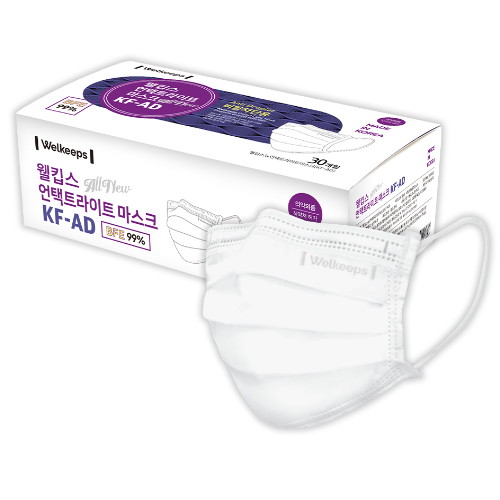 웰킵스 뉴 언택트 라이트 마스크 KF-AD 대형 (90매)_이미지