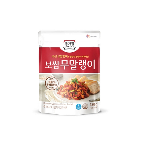 대상FNF 종가집 보쌈무말랭이 120g이미지입니다. 누르면 해당 게시물로 새창이동합니다.