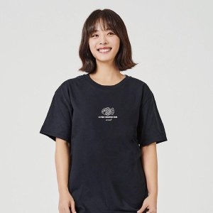 키밍 붕어빵 겨울 간식 그래픽 캐쥬얼 반팔티 W7B2437_이미지