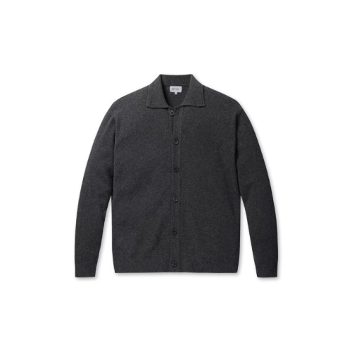 시리즈 울 블렌드 카라 니트 가디건_SAWAW23241CHX