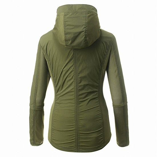 엘르아웃도어 여성 트래킹 기본 솔리드 바람막이 (PEB40671)_이미지