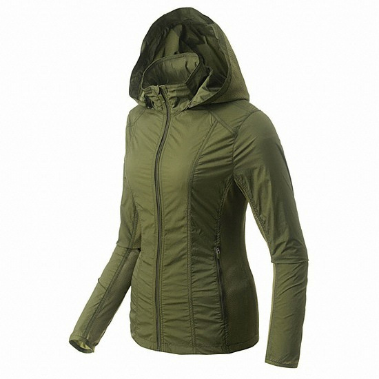 엘르아웃도어 여성 트래킹 기본 솔리드 바람막이 (PEB40671)_이미지