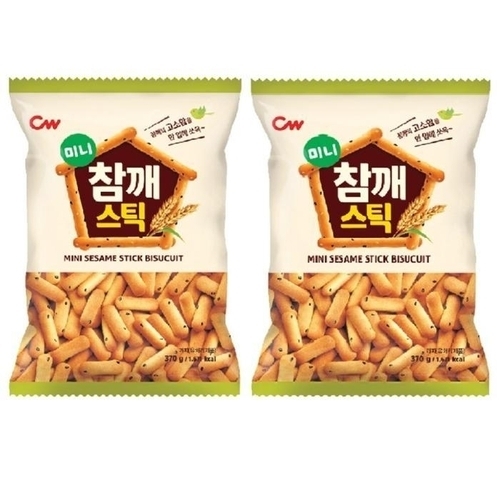 청우식품 미니 참깨스틱 370g (2개)_이미지