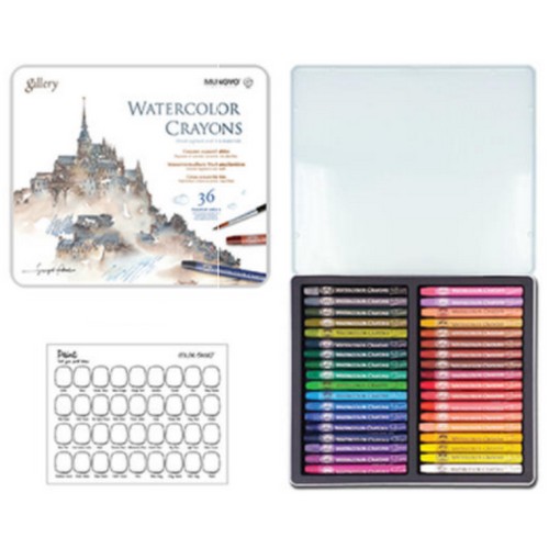 틴케이스 수채크레용 MAC-36T