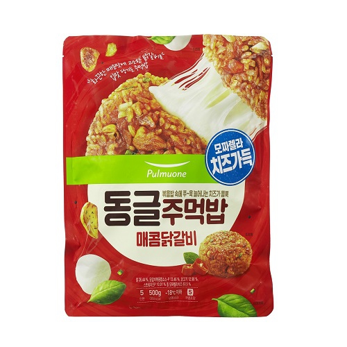 풀무원 동글주먹밥 매콤닭갈비 500g (3개)