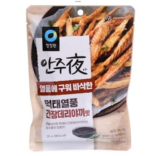 대상 청정원 안주야 먹태열풍 간장데리야끼맛 25g (1개)_이미지