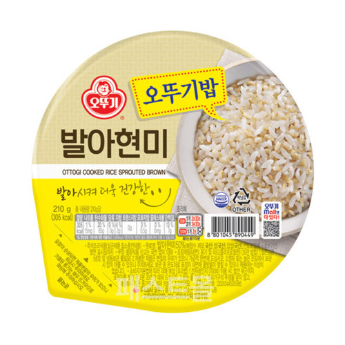 오뚜기 맛있는 오뚜기밥 발아현미 210g이미지입니다. 누르면 해당 게시물로 새창이동합니다.