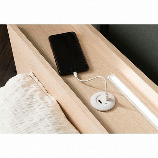 가구야 저상형 740 USB LED침대 SS (7존독립스프링)_이미지