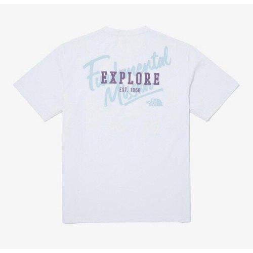 노스페이스 화이트라벨 그래피티 로고 반팔 라운드티 NT7UQ09K_이미지