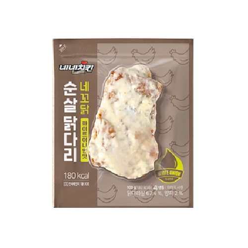 허닭프렌즈 네네치킨 네꼬닭 순살 닭다리 화이트어니언맛 100g (18개)