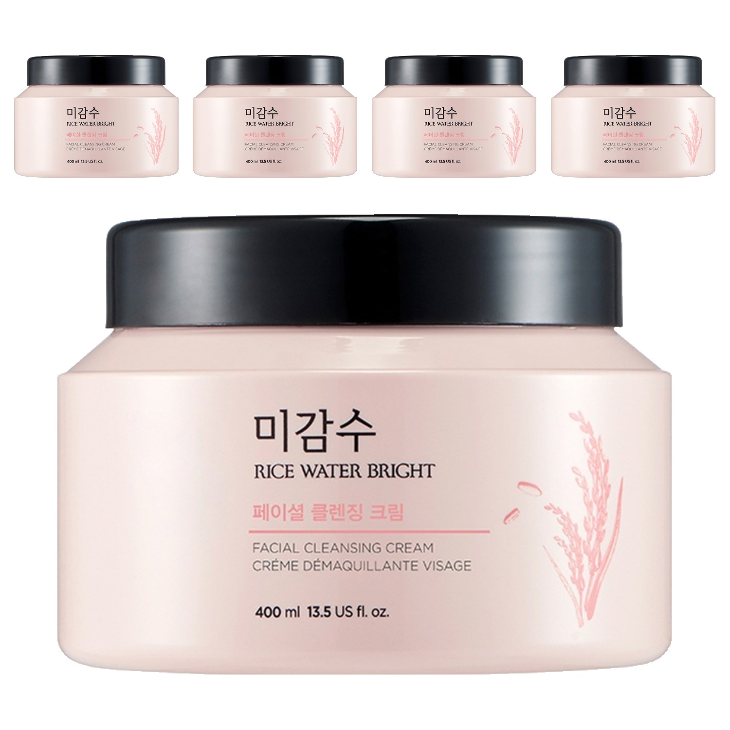 더페이스샵 미감수 브라이트 클렌징 크림 400ml (5개)_이미지