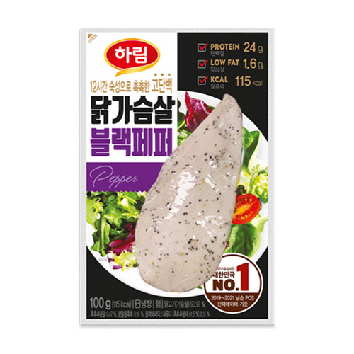 하림 닭가슴살 블랙페퍼 100g (1개)