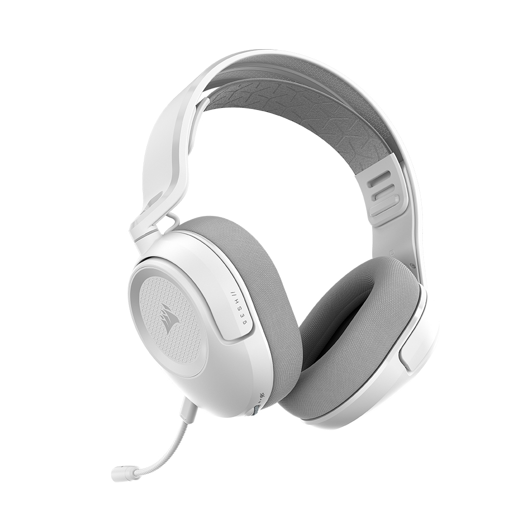 [포인트 마켓] CORSAIR HS35 v3 무선 게이밍 헤드셋 (화이트, 정품)