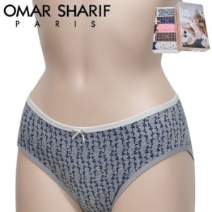 오마샤리프 면스판 착용감 삼각 미디 팬티 WD802A4