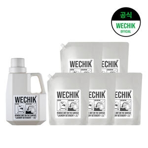 위칙 파워 효소 세탁세제 1.5L + 리필 1.2L (본품1개+리필5개)_이미지