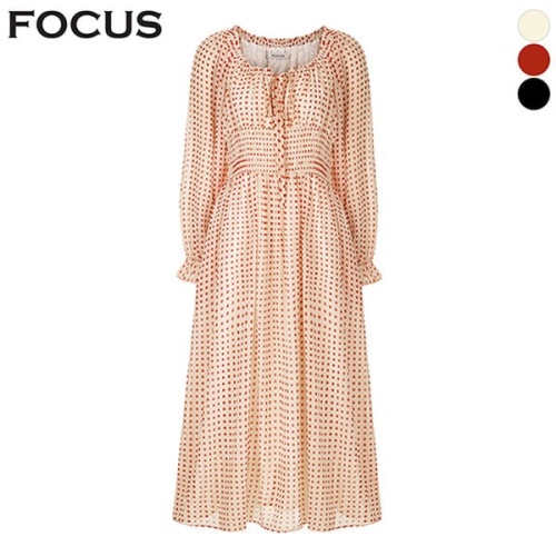 포커스 미니도트페미닌라인원피스_VFI6S1OP3111