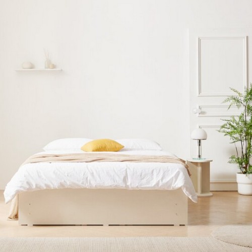 헤이몰리 쑥쑥 무헤드 슬라이딩 수납 침대 Q (본넬스프링)_이미지