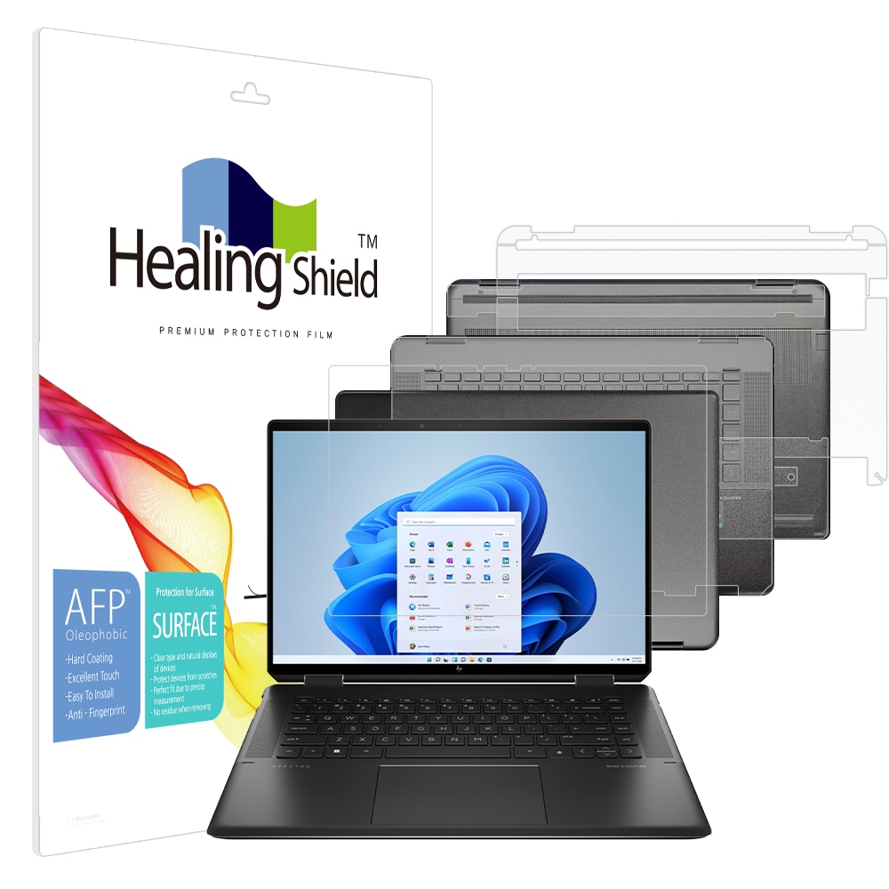 폰트리 힐링쉴드 HP 스펙터 x360 16-f2015TX 올레포빅 고광택 (액정보호필름 + 외부보호필름 3종 세트)
