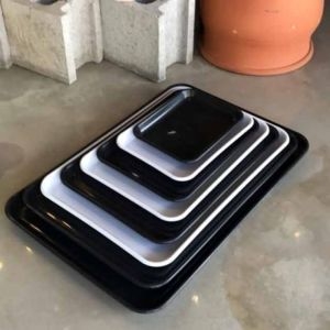백장미 은성 직사각 31x47cm 6호 플라스틱 화분받침대 화분대 사각화분받침대 화분물받침대 화분물받침 플라스틱화_이미지