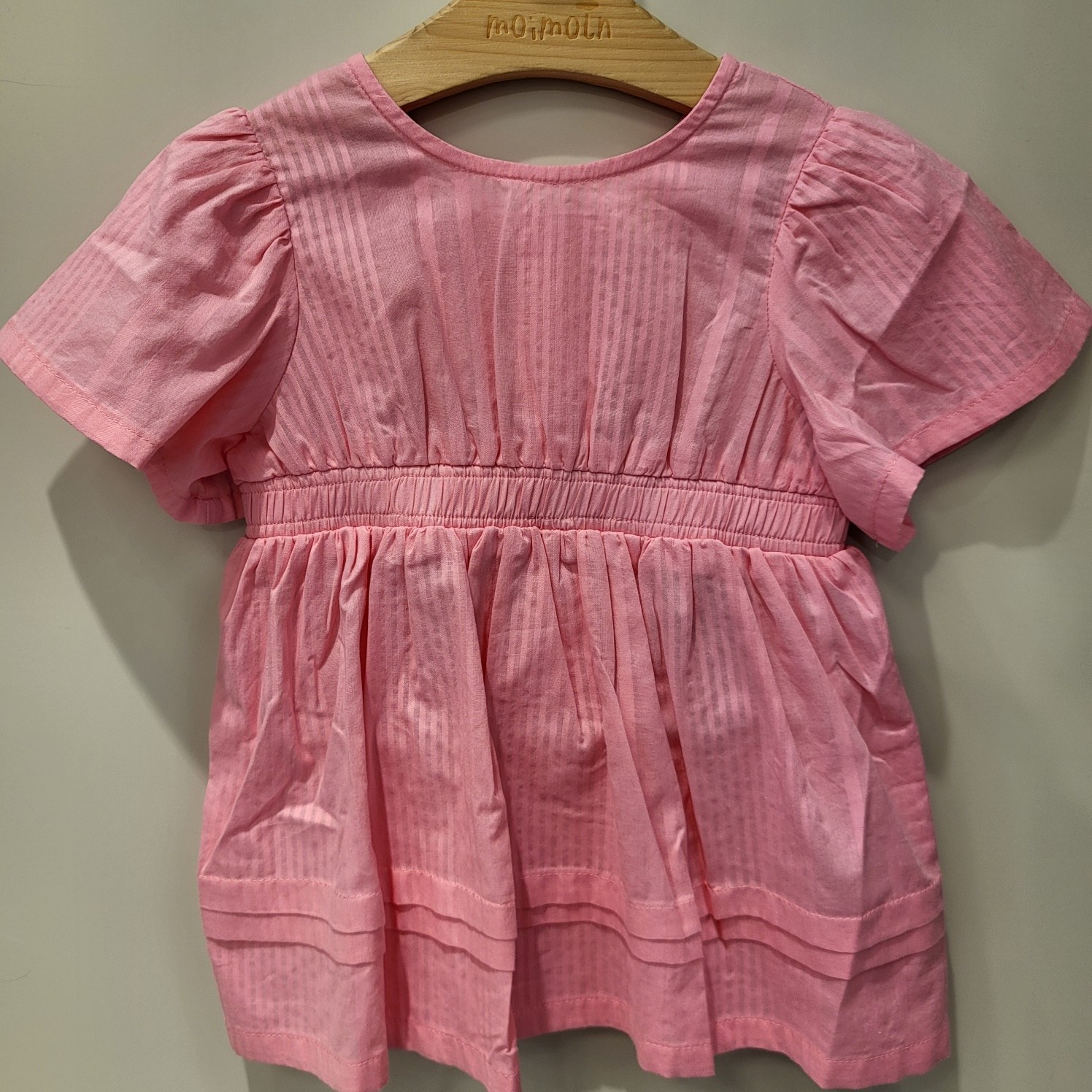 모이몰른 제아우븐원피스M252OPB03P 뒤쪽 트임V라인으로 귀여움 핑크 90_이미지