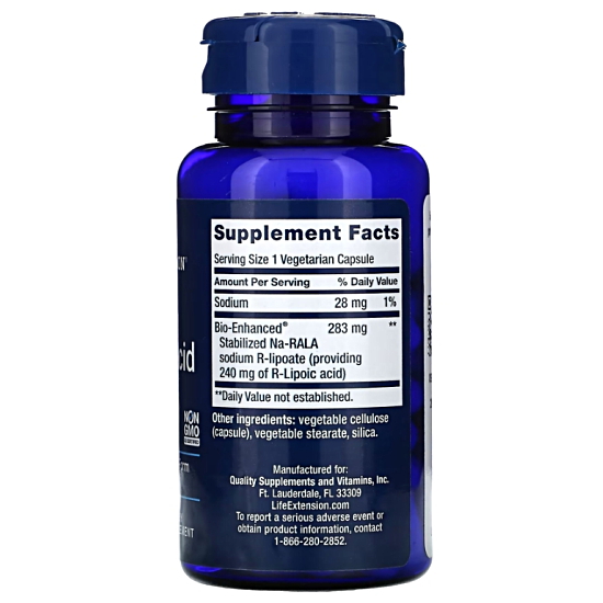 라이프익스텐션 슈퍼 R-리포산 240mg 60베지캡슐 (해외) (2개)_이미지