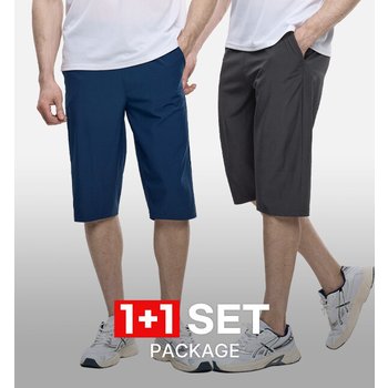 1+1 아이스락 남성 트리코트 무지 7부 밴딩 바지 XS4OP1LP038M