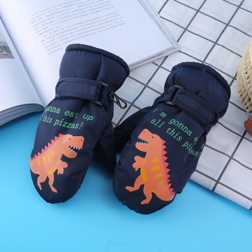 더메르시 아동용 공룡 방수 벙어리 장갑 레드 S_이미지