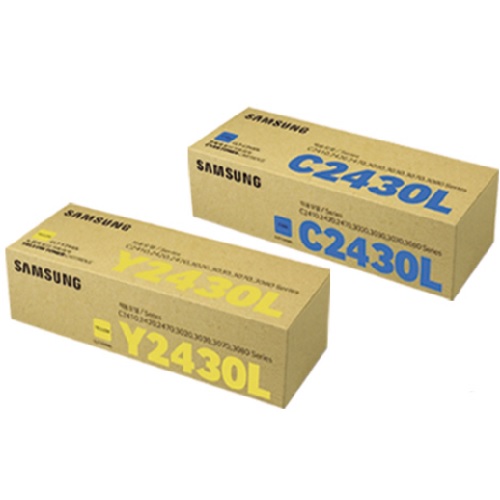 �Ｚ���� ��ǰ CLT-C2430L, CLT-Y2430L 2�� ��Ʈ