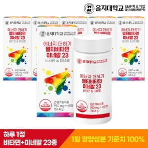 을지대학교 에너지 더하기 멀티비타민미네랄23 60정 (6개)_이미지